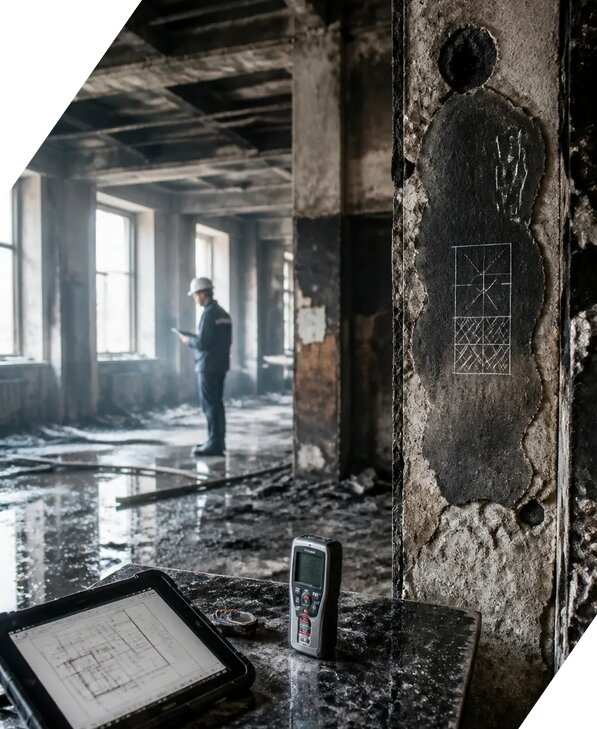 Обследование зданий после пожара в Орехове-Зуеве от 15630 р. | ЭкспертизаРоссия