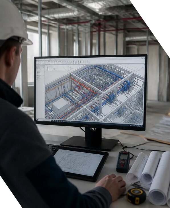 Создание BIM модели инженерных сетей для объектов в Орехове-Зуеве